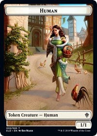 Human // Insect Double-sided Token (Challenger 2021) [Unique and Miscellaneous Promos] | Mindsight Gaming