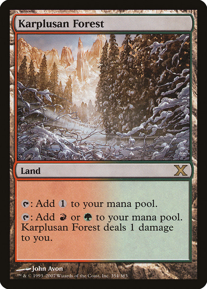 Karplusan Forest [Tenth Edition] | Mindsight Gaming