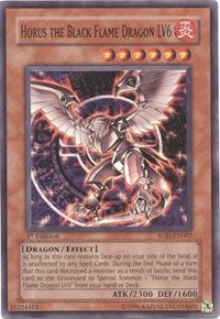 Horus the Black Flame Dragon LV6 [SOD-EN007] Super Rare | Mindsight Gaming