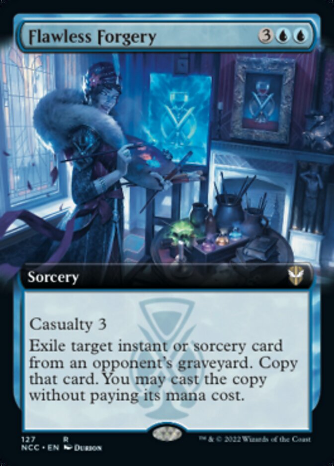 Flawless Forgery (Extended Art) [Streets of New Capenna Commander] | Mindsight Gaming