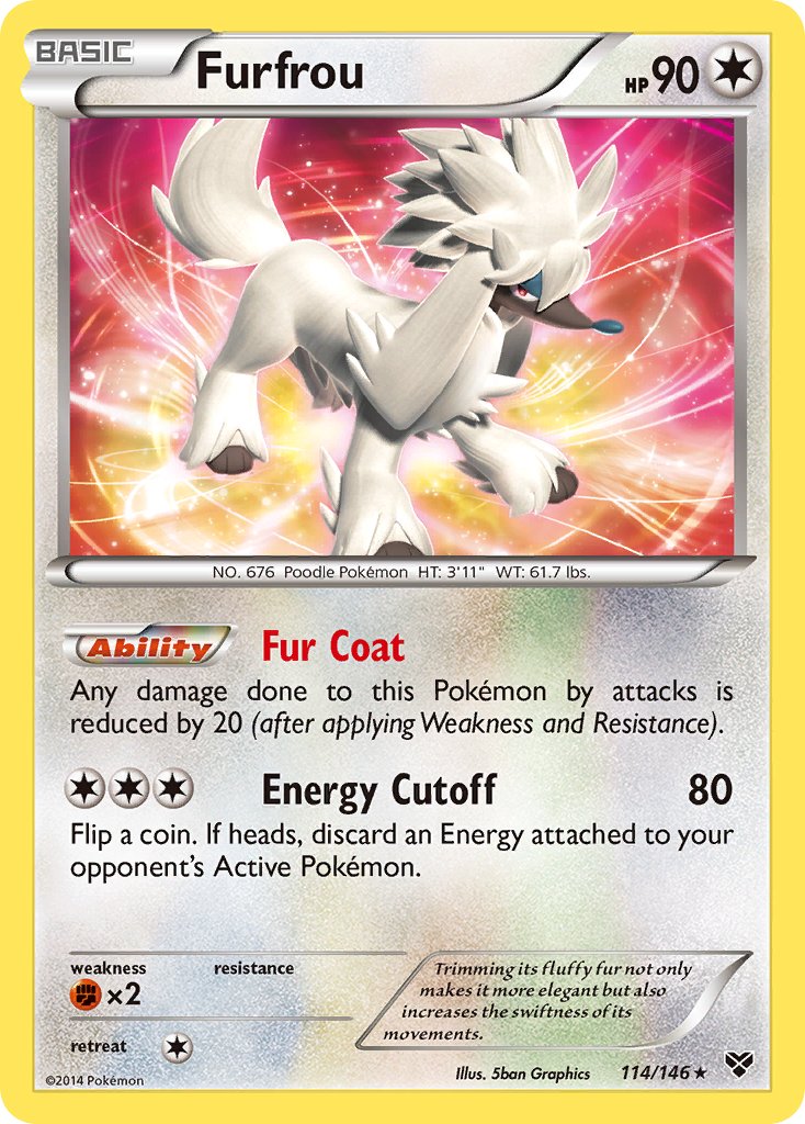 Furfrou (114/146)(Cosmos Holo) (Blister Exclusive) [XY: Base Set] | Mindsight Gaming