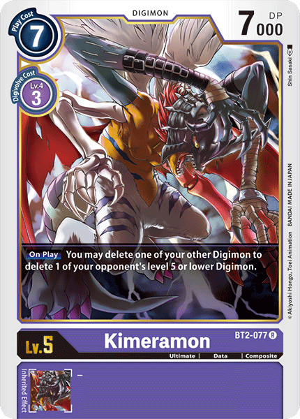 Kimeramon [BT2-077] [Release Special Booster Ver.1.0] | Mindsight Gaming