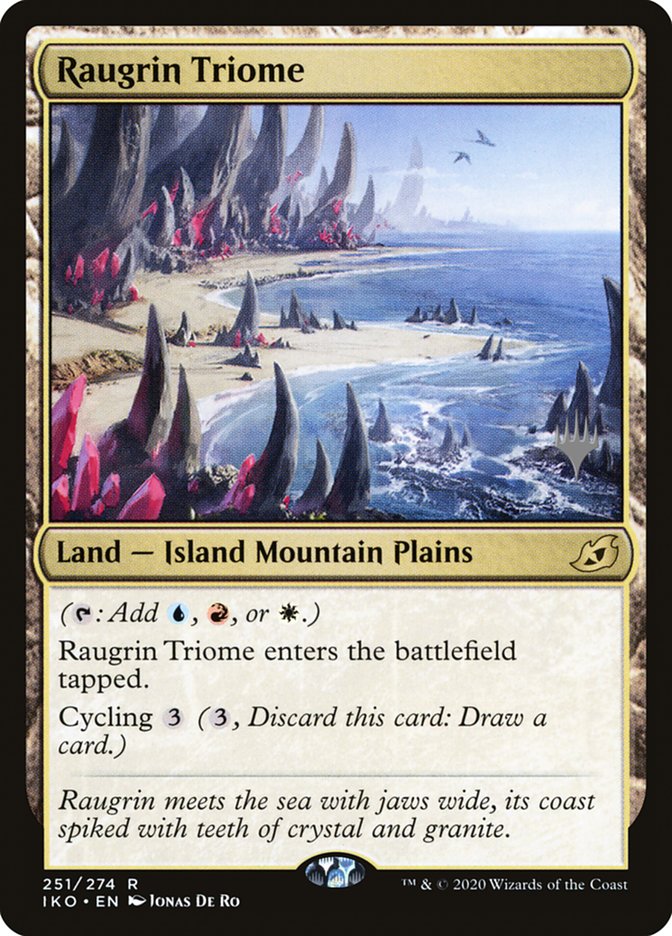 Raugrin Triome (Promo Pack) [Ikoria: Lair of Behemoths Promos] | Mindsight Gaming