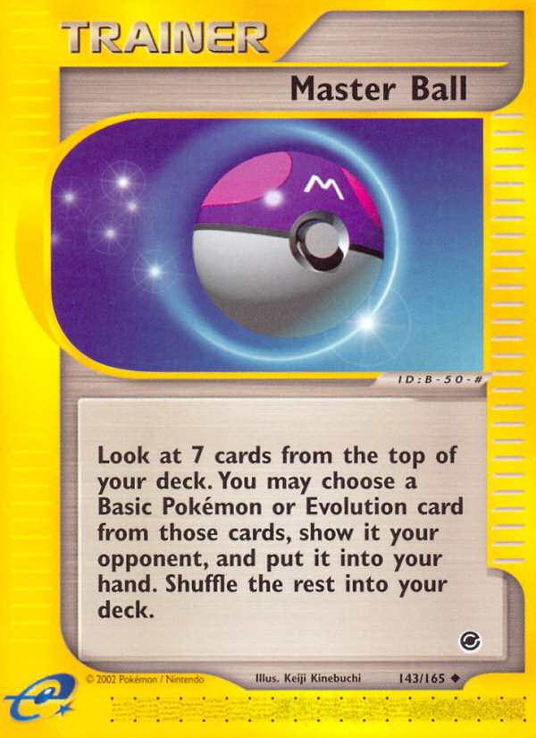 Master Ball (143/165) [Expedition: Base Set] | Mindsight Gaming