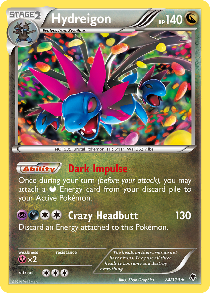 Hydreigon (74/119) [XY: Phantom Forces] | Mindsight Gaming