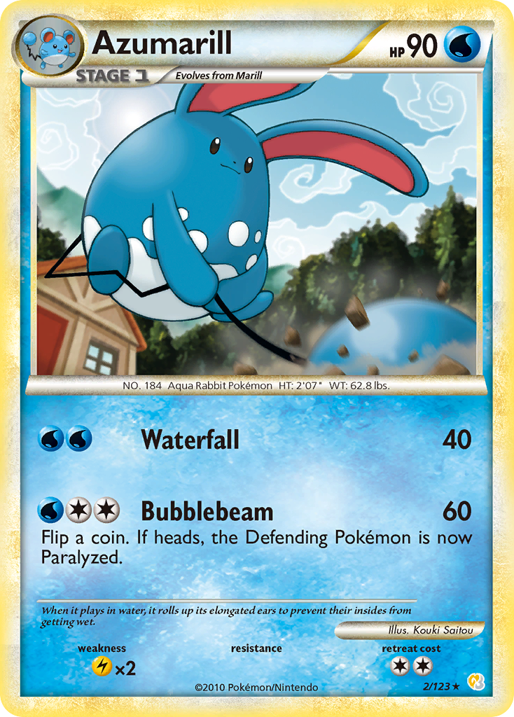 Azumarill (2/123) [HeartGold & SoulSilver: Base Set] | Mindsight Gaming