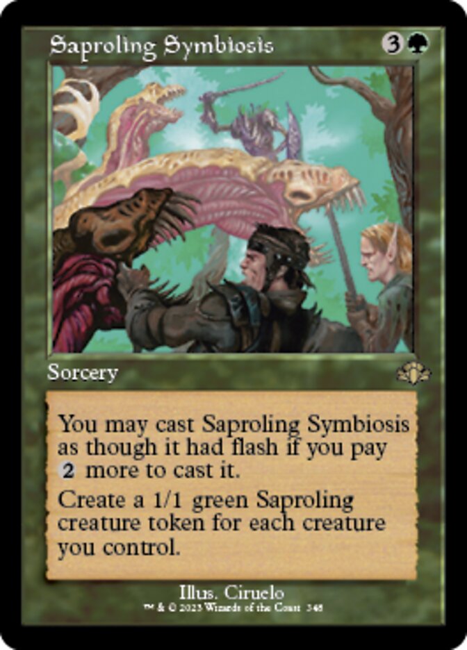 Saproling Symbiosis (Retro) [Dominaria Remastered] | Mindsight Gaming