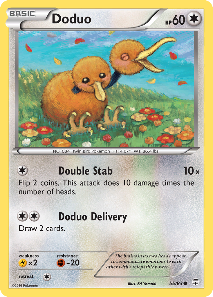 Doduo (55/83) [XY: Generations] | Mindsight Gaming