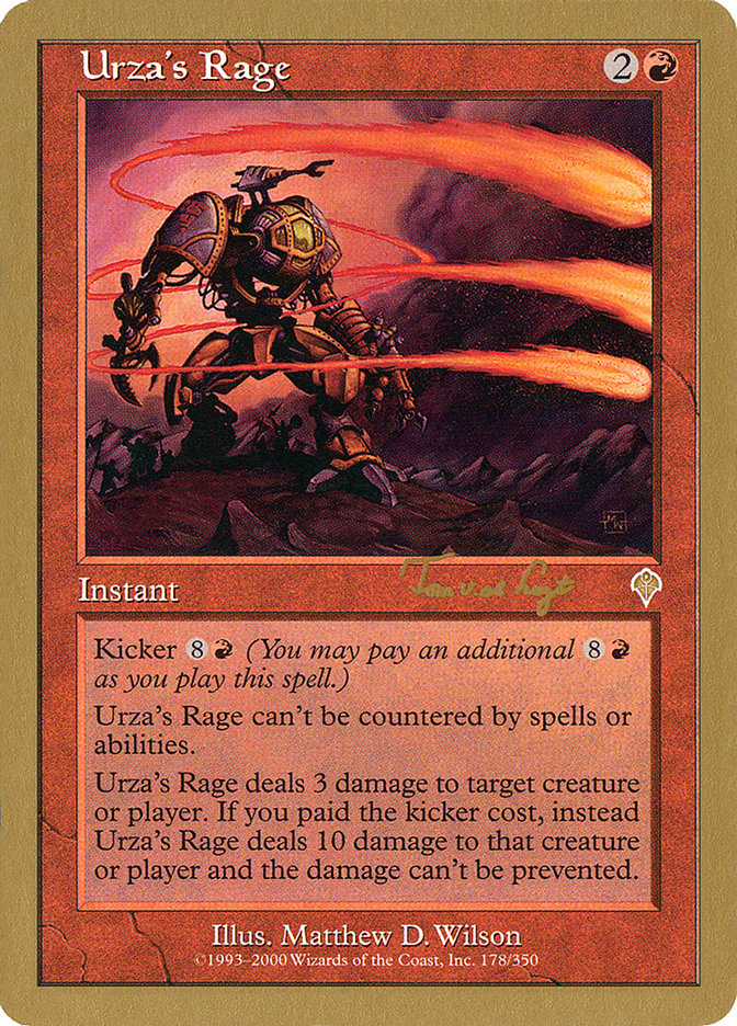 Urza's Rage (Tom van de Logt) [World Championship Decks 2001] | Mindsight Gaming