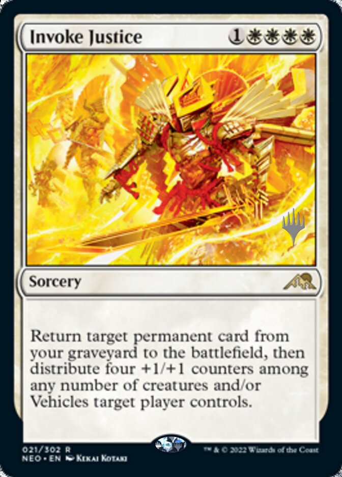 Invoke Justice (Promo Pack) [Kamigawa: Neon Dynasty Promos] | Mindsight Gaming