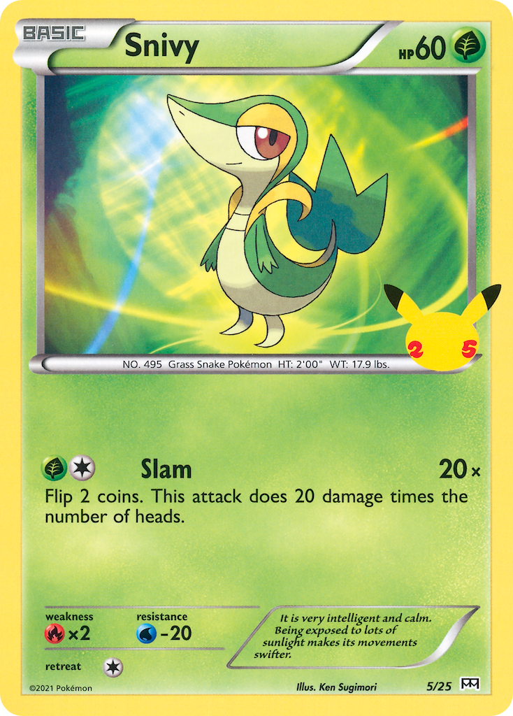 Snivy (5/25) [McDonald's 25th Anniversary] | Mindsight Gaming