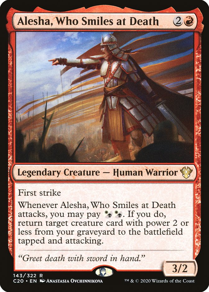 Alesha, Who Smiles at Death [Commander 2020] | Mindsight Gaming