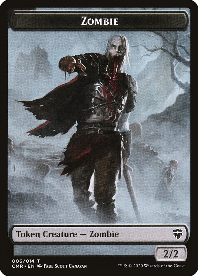 Elf Warrior // Zombie Token [Commander Legends Tokens] | Mindsight Gaming