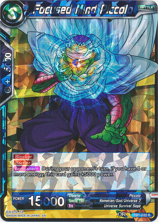 Focused Mind Piccolo (Shatterfoil) (TB1-032) [Dragon Brawl] | Mindsight Gaming