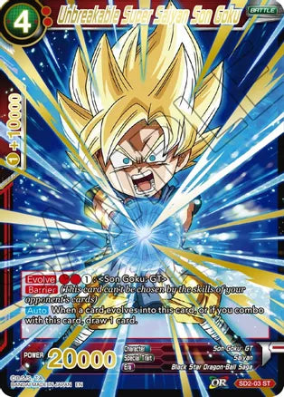 Unbreakable Super Saiyan Son Goku (Gold Stamped) (SD2-03) [Mythic Booster] | Mindsight Gaming