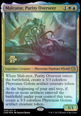 Malcator, Purity Overseer [Phyrexia: All Will Be One Prerelease Promos] | Mindsight Gaming