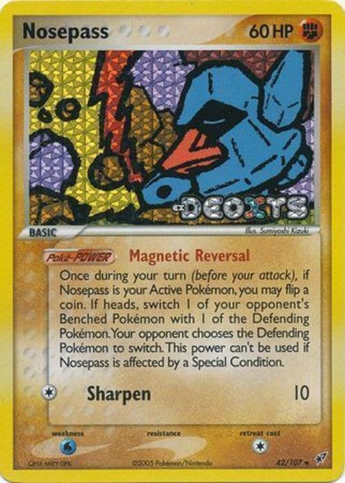 Nosepass (42/107) (Stamped) [EX: Deoxys] | Mindsight Gaming