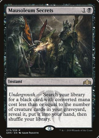 Mausoleum Secrets [Guilds of Ravnica] | Mindsight Gaming