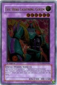 Evil Hero Lightning Golem (UTR) [GLAS-EN039] Ultimate Rare | Mindsight Gaming