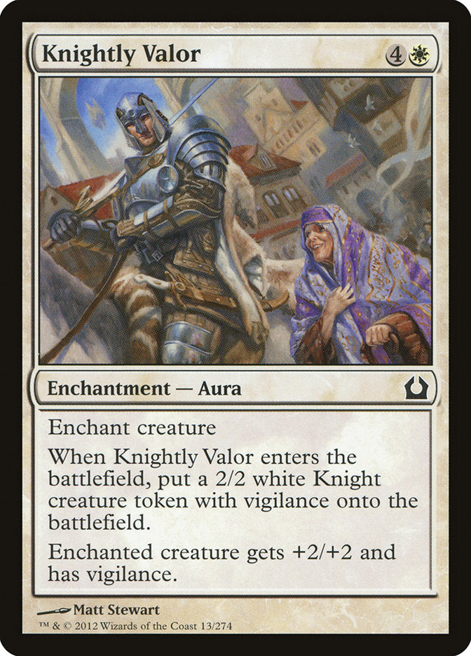 Knightly Valor [Return to Ravnica] | Mindsight Gaming