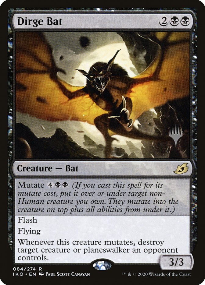 Dirge Bat (Promo Pack) [Ikoria: Lair of Behemoths Promos] | Mindsight Gaming