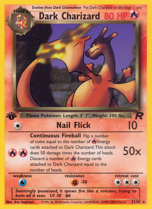 Dark Charizard (21/82) [Team Rocket 1st Edition] | Mindsight Gaming