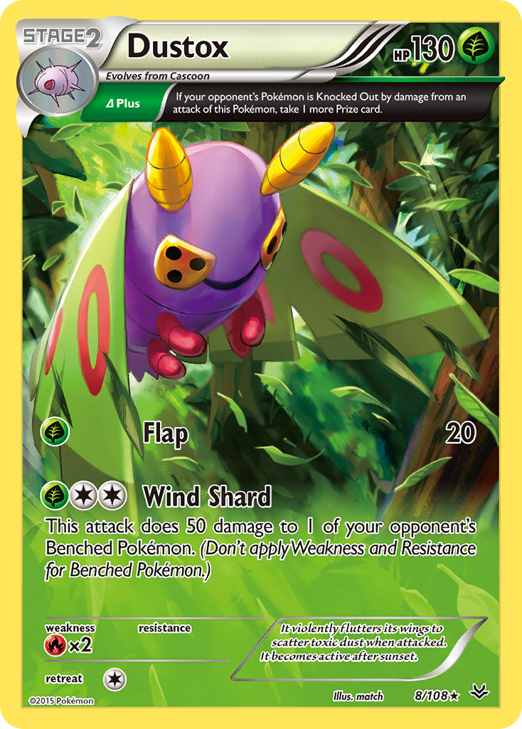 Dustox (8/108) [XY: Roaring Skies] | Mindsight Gaming