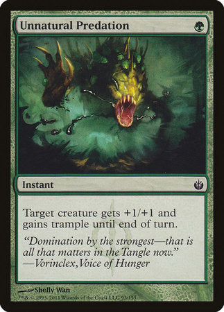 Unnatural Predation [Mirrodin Besieged] | Mindsight Gaming