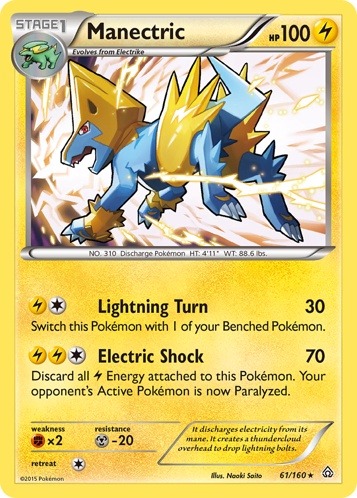 Manectric (61/160) [XY: Primal Clash] | Mindsight Gaming