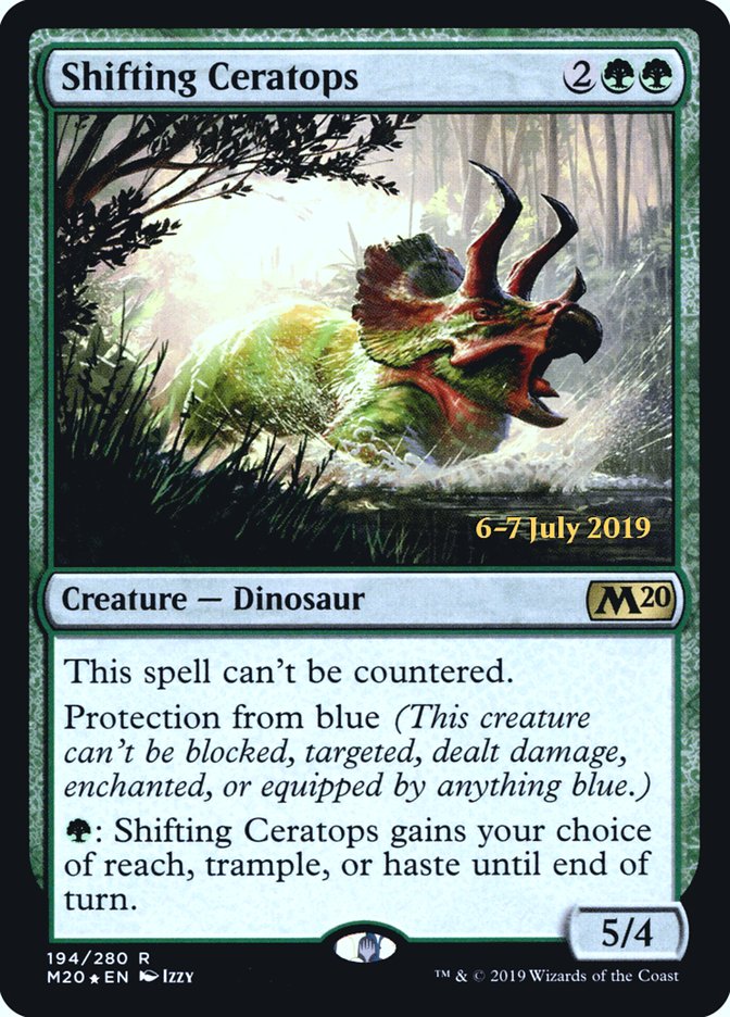 Shifting Ceratops  [Core Set 2020 Prerelease Promos] | Mindsight Gaming