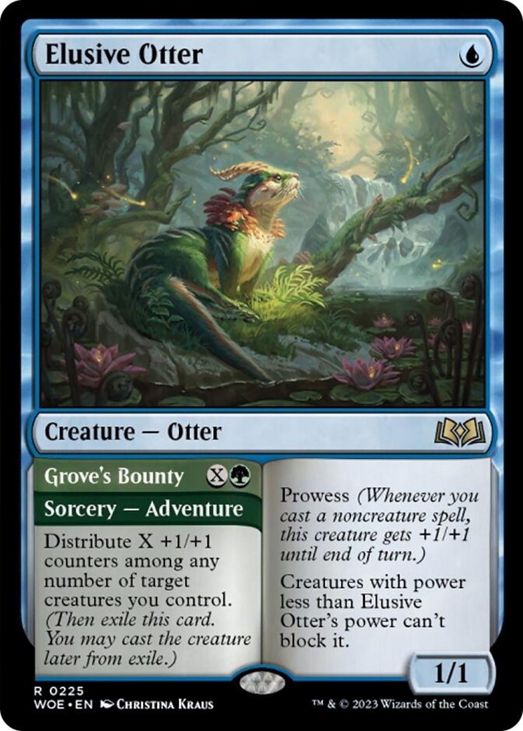 Elusive Otter // Grove's Bounty [Wilds of Eldraine] | Mindsight Gaming