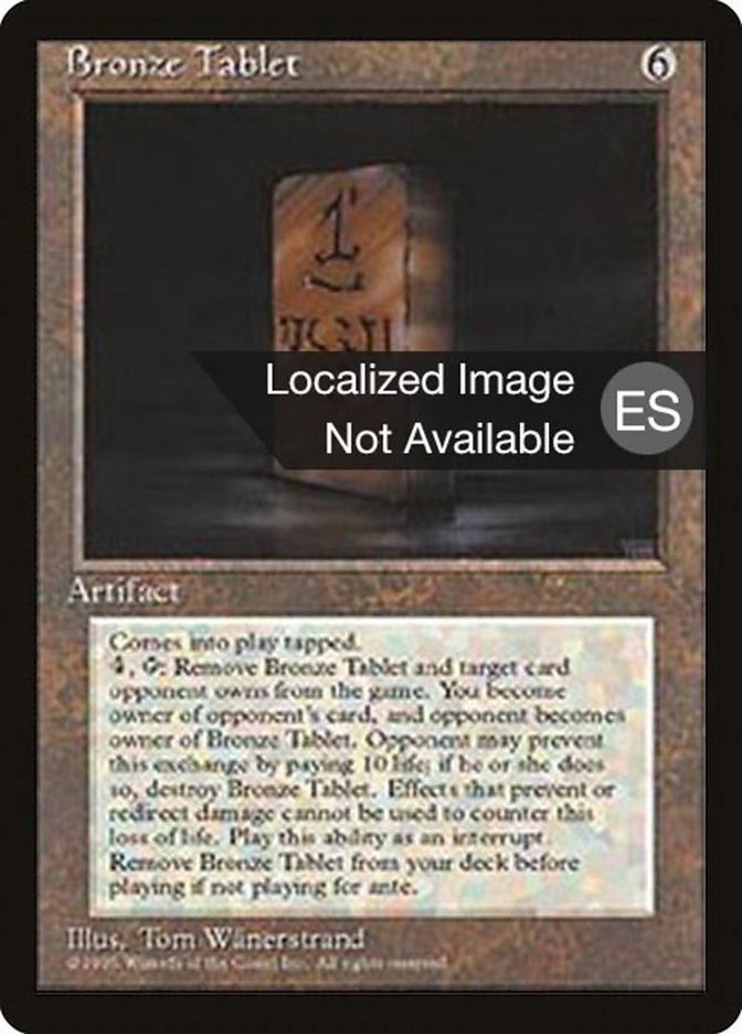 Bronze Tablet [Fourth Edition (Foreign Black Border)] | Mindsight Gaming