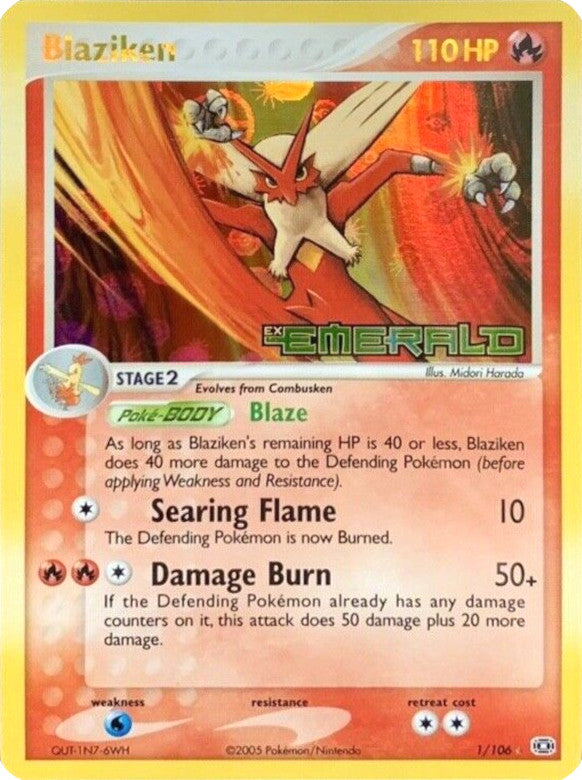 Blaziken (1/106) (Stamped) [EX: Emerald] | Mindsight Gaming