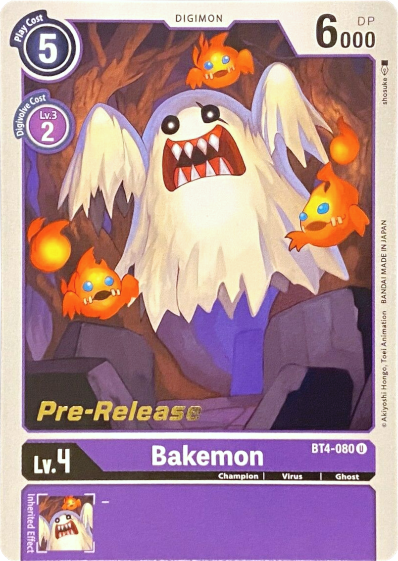 Bakemon [BT4-080] [Great Legend Pre-Release Promos] | Mindsight Gaming