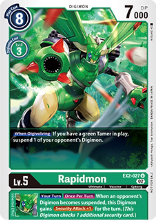 Rapidmon [EX2-027] (Tamer Party Vol. 6 Promo) [Digital Hazard Promos] | Mindsight Gaming