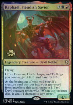 Raphael, Fiendish Savior [Commander Legends: Battle for Baldur's Gate Prerelease Promos] | Mindsight Gaming