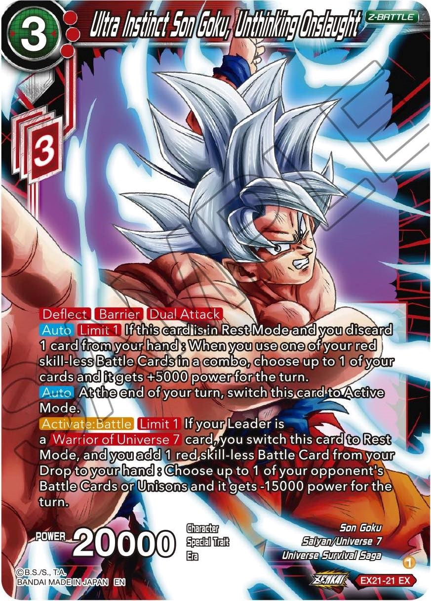 Ultra Instinct Son Goku, Unthinking Onslaught (EX21-21) [5th Anniversary Set] | Mindsight Gaming