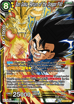 Son Goku, Return of the Dragon Fist (BT14-097) [Cross Spirits] | Mindsight Gaming