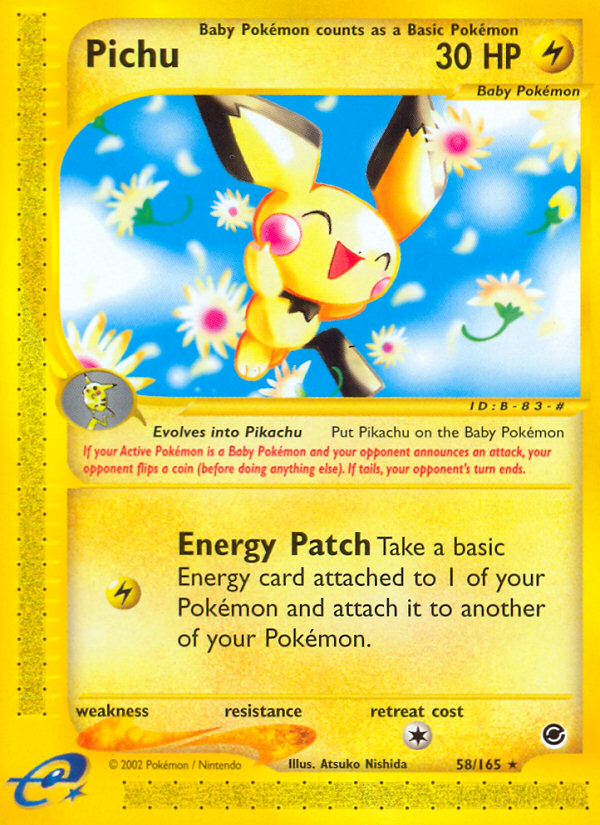 Pichu (58/165) [Expedition: Base Set] | Mindsight Gaming