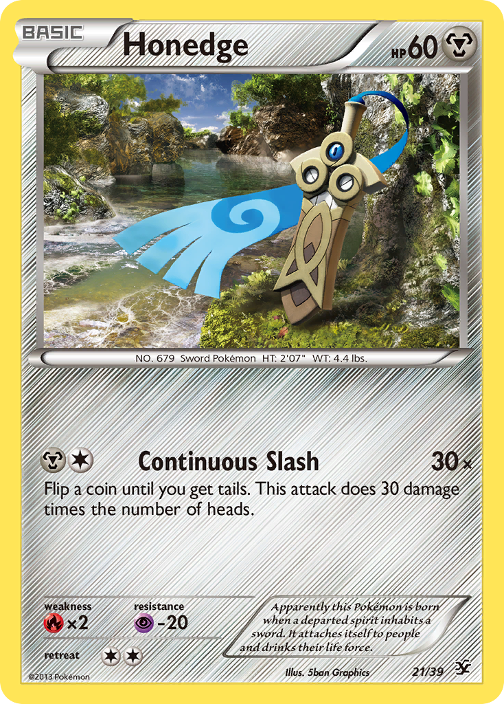 Honedge (21/39) [XY: Kalos Starter Set] | Mindsight Gaming