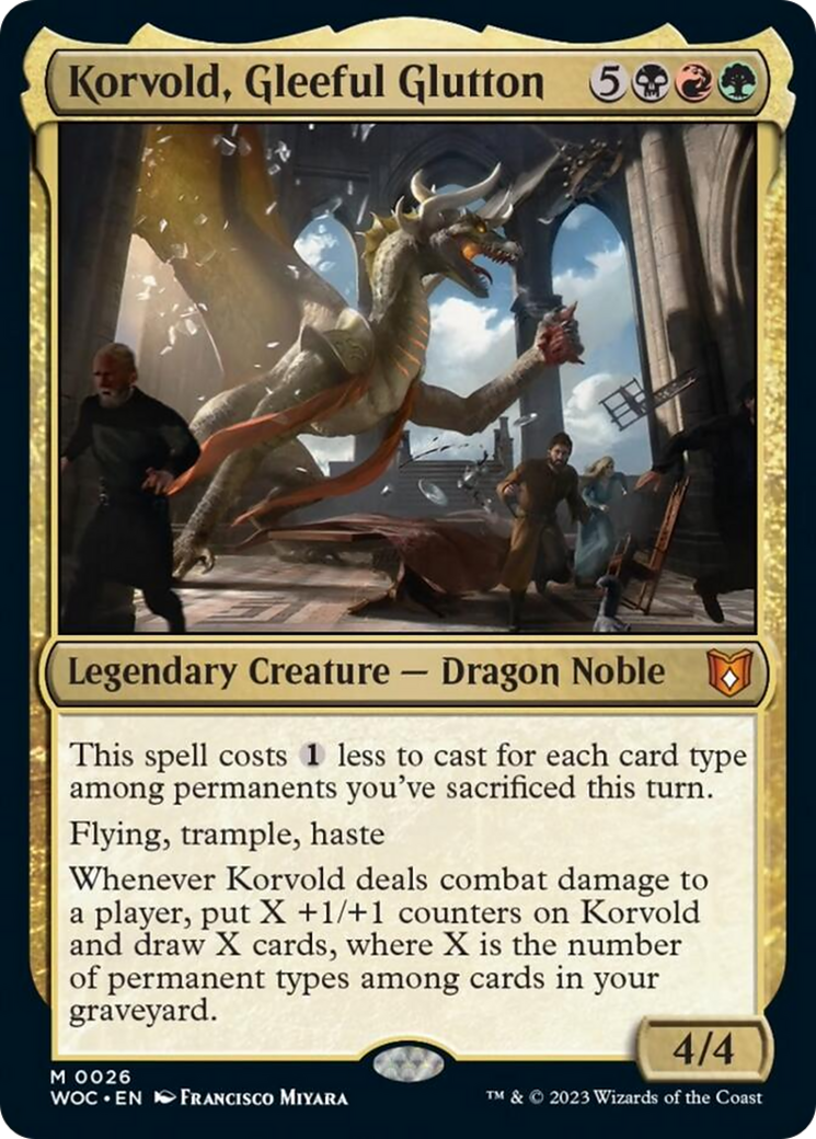 Korvold, Gleeful Glutton [Wilds of Eldraine Commander] | Mindsight Gaming