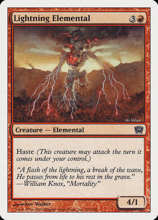 Lightning Elemental [Ninth Edition] | Mindsight Gaming