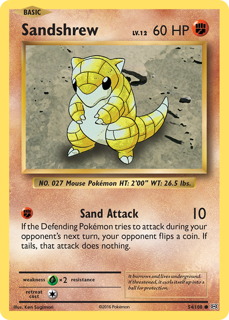 Sandshrew (54/108) [XY: Evolutions] | Mindsight Gaming