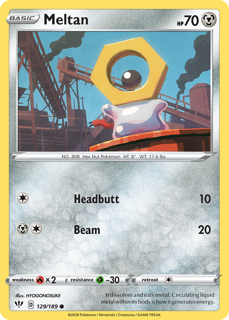 Meltan (129/189) [Sword & Shield: Darkness Ablaze] | Mindsight Gaming