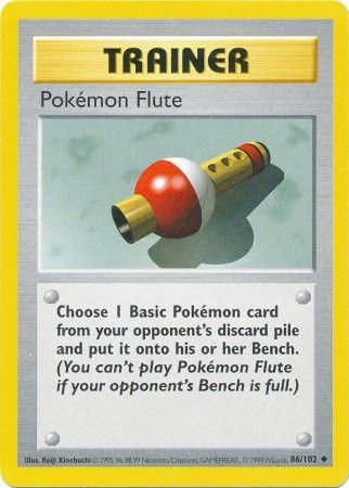 Pokemon Flute (86/102) [Base Set Shadowless Unlimited] | Mindsight Gaming