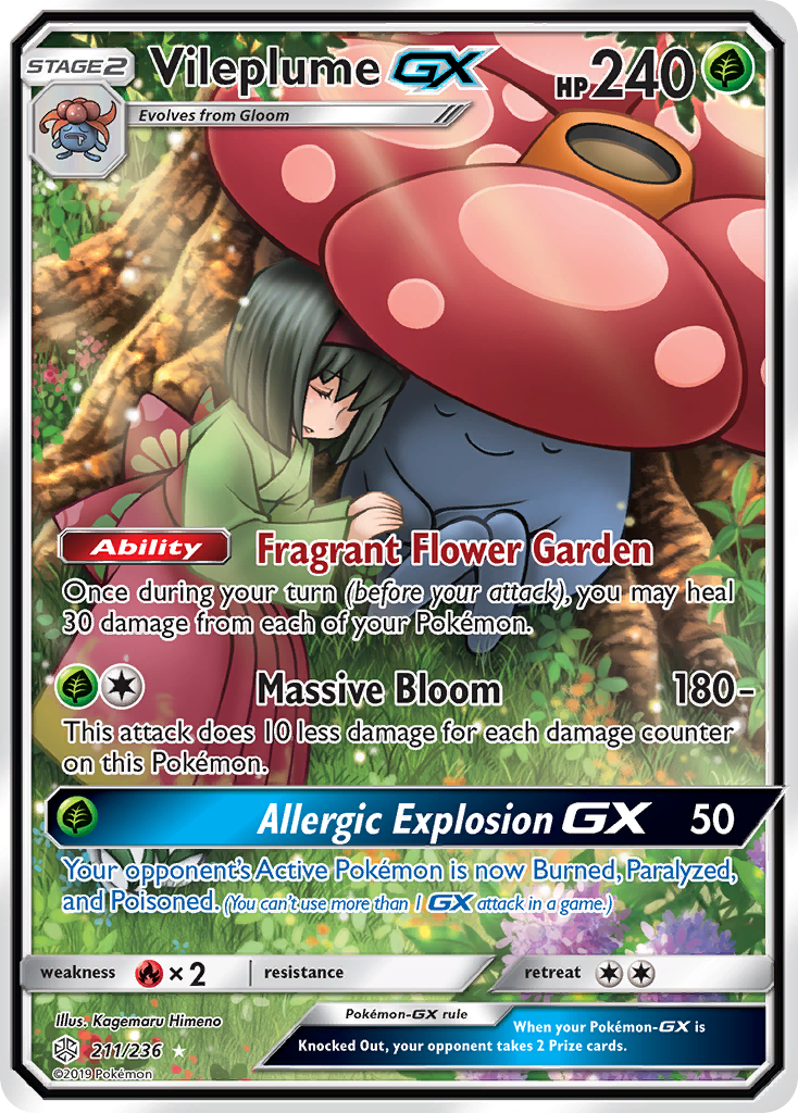 Vileplume GX (211/236) [Sun & Moon: Cosmic Eclipse] | Mindsight Gaming