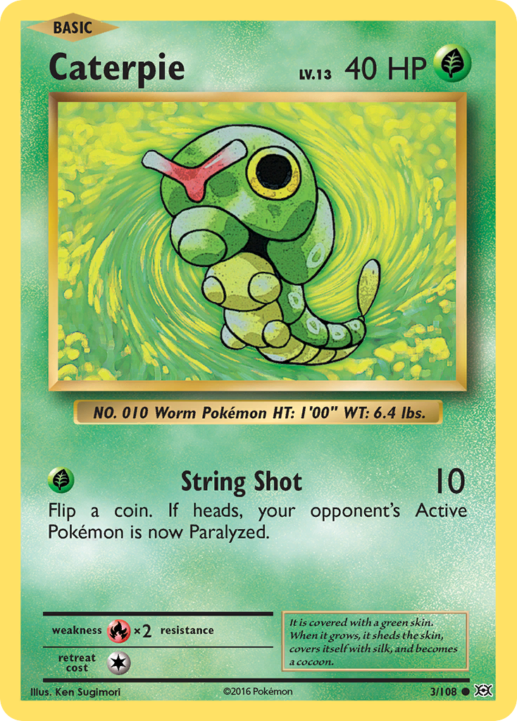 Caterpie (3/108) [XY: Evolutions] | Mindsight Gaming