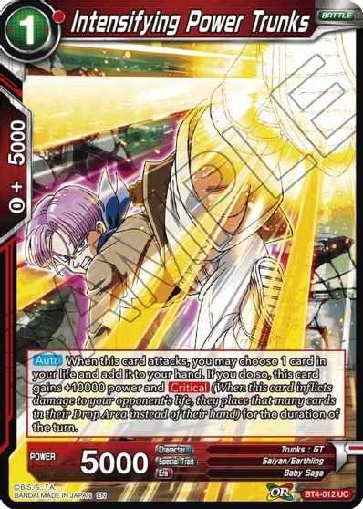 Intensifying Power Trunks (Reprint) (BT4-012) [Battle Evolution Booster] | Mindsight Gaming