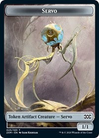 Servo // Soldier Double-sided Token [Double Masters Tokens] | Mindsight Gaming