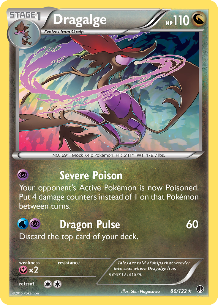 Dragalge (86/122) [XY: BREAKpoint] | Mindsight Gaming